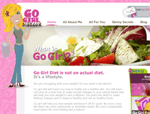 Tablet Screenshot of gogirldiet.com
